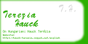 terezia hauck business card